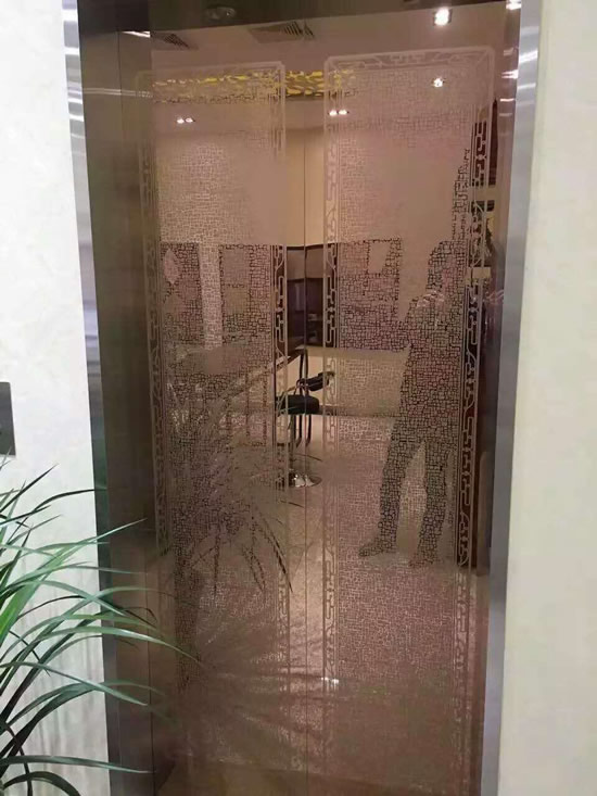 玫瑰金镜面蚀刻